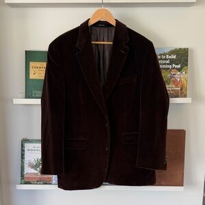 Men's Ralph Lauren velvet chocolate blazer
